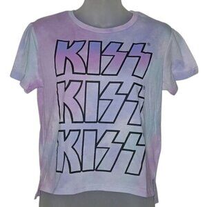 KISS Purple Tie Dye Crop Top